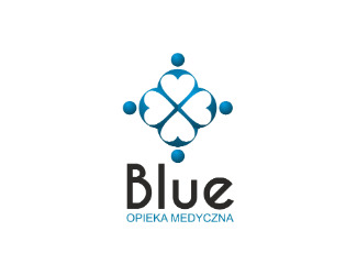 Projekt logo dla firmy Blue opieka medyczna | Projektowanie logo
